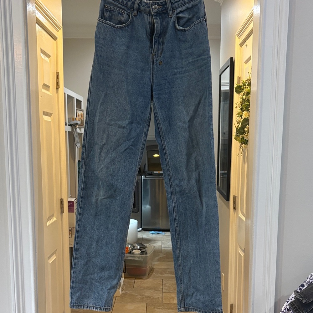 Ksubi Straight Leg Blue Jeans